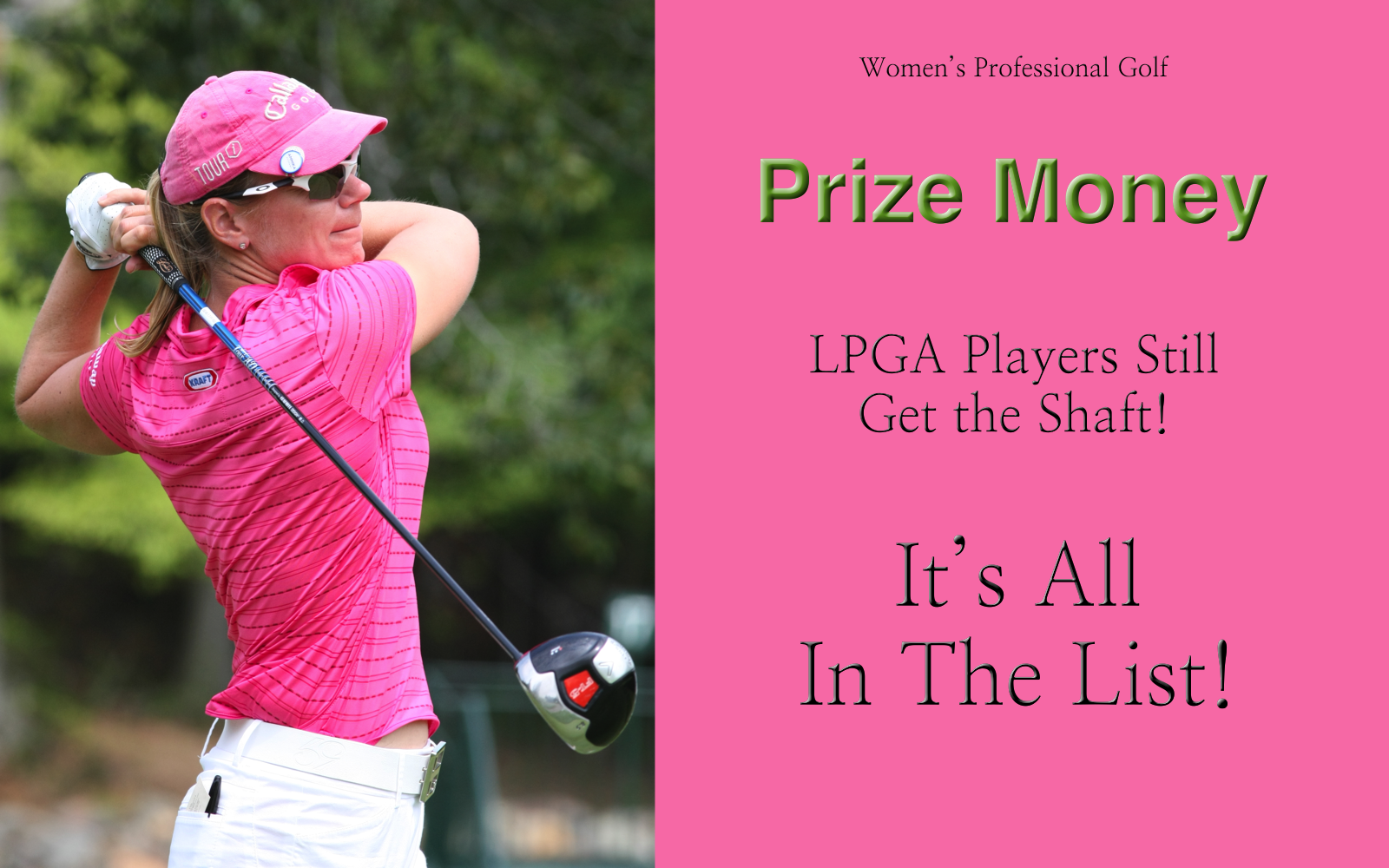 LPGA Money List Ladies Golf Shoppe