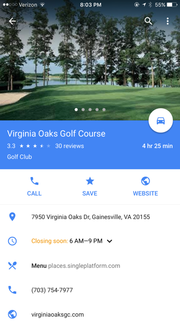 Virginia Oaks Golf Course